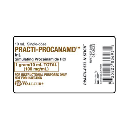 Picture of Training Medication Peel-N-Stick Labels Practi-Procainamide™9927PCN