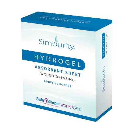 Picture of Hydrogel Dressing Simpurity™ 4 X 5 Inch Rectangle 12 Count SterileSNS58315