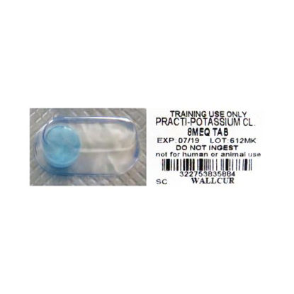Picture of Clinical Training Medication Practi-Potassium Chloride™ Oral Med 8 mEq per Dose Blister Pack Tablet612MK