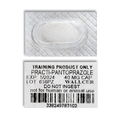 Picture of Clinical Training Medication Practi-Pantoprazole™ 40 mg per Dose Blister Pack Oval Caplet636PZ