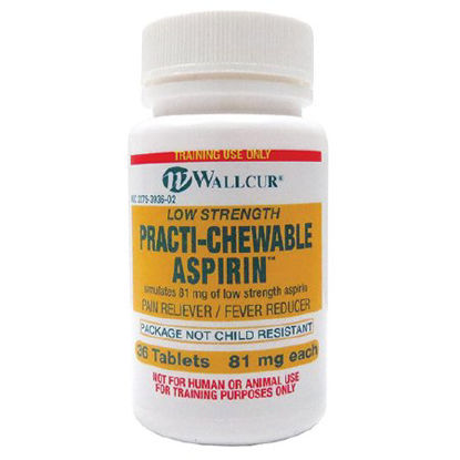 Picture of Clinical Training Medication Practi-Chewable Aspirin™ 81 mg per Tablet Bottle Tablet683CA