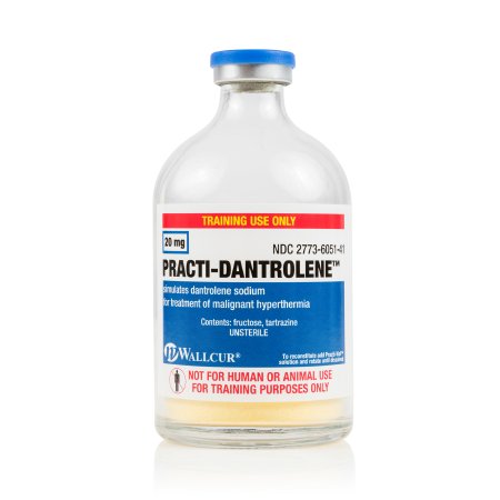 Picture of Clinical Training Medication Practi-Dantrolene™ 100 mL Vial Unsterile Fructose / Tartrazine Yellow, Reconstituted Powder425DP