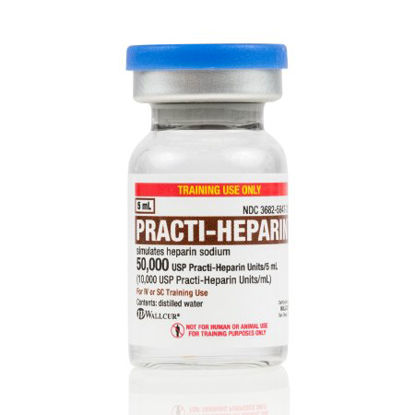 Picture of Clinical Training Medication Practi-Heparin™ (10,000 USP/mL) 5 mL Vial Distilled Water Liquid426HP