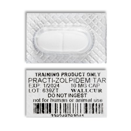 Picture of Clinical Training Medication Practi-Zolpidem Tartrate™ 10 mg per Dose Blister Pack Scored Caplet639ZT