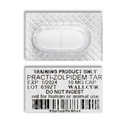Picture of Clinical Training Medication Practi-Zolpidem Tartrate™ 10 mg per Dose Blister Pack Scored Caplet639ZT