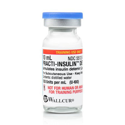 Picture of Clinical Training Medication Practi-Insulin Detemir™ 10 mL Vial Distilled Water Liquid306DT