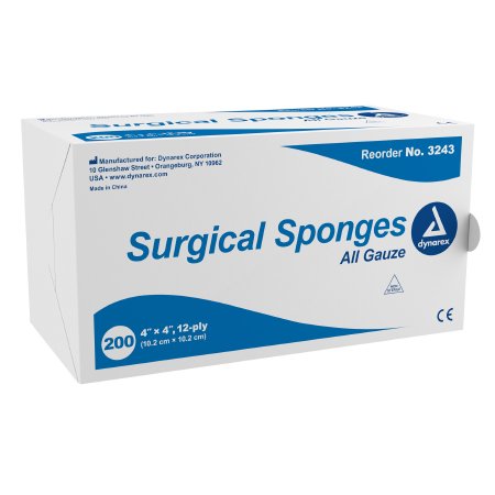 Picture of Gauze Sponge Dynarex® Gauze 12-Ply 4 X 4 Inch Square NonSterile3243
