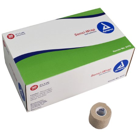 Picture of Cohesive Bandage Sensi-Wrap 2 Inch X 5 Yard Standard Compression Self-adherent Closure Tan NonSterile3172