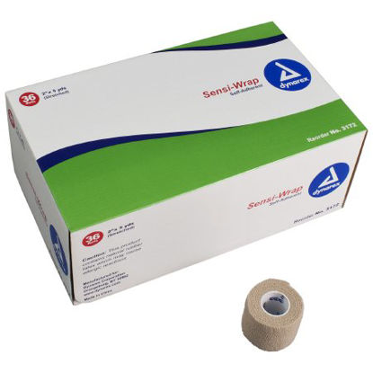Picture of Cohesive Bandage Sensi-Wrap 2 Inch X 5 Yard Standard Compression Self-adherent Closure Tan NonSterile3172