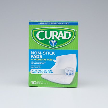Picture of Adhesive Strip Curad® 3 X 4 Inch Cotton / Polyester Rectangle White Sterile08019630020