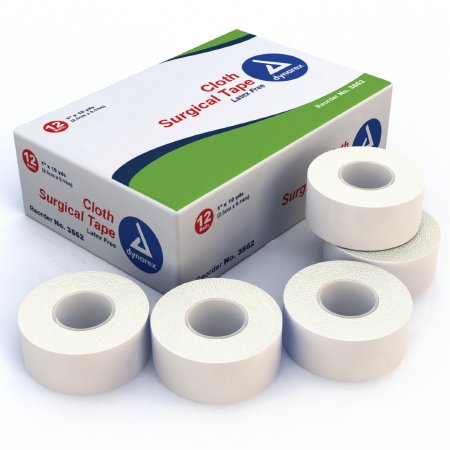 Picture of Medical Tape Dynarex® Easy Tear Cloth 1 Inch X 10 Yard White NonSterile3562