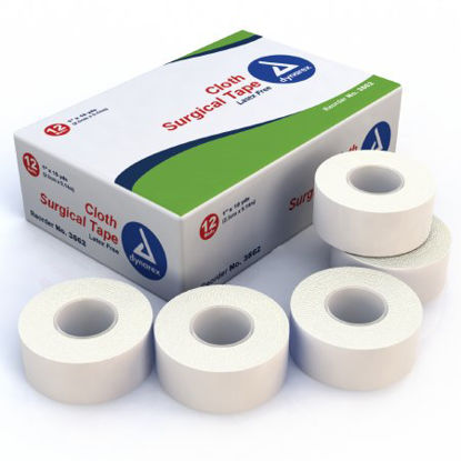 Picture of Medical Tape Dynarex® Easy Tear Cloth 1 Inch X 10 Yard White NonSterile3562