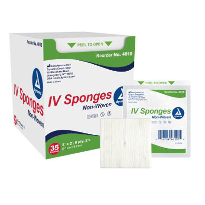 Picture of Split Sponge Dynarex Nonwoven 2 X 2 Inch Sterile4610
