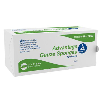 Picture of Gauze Sponge Advantage Gauze 8-Ply 2 X 2 Inch Square NonSterile3262
