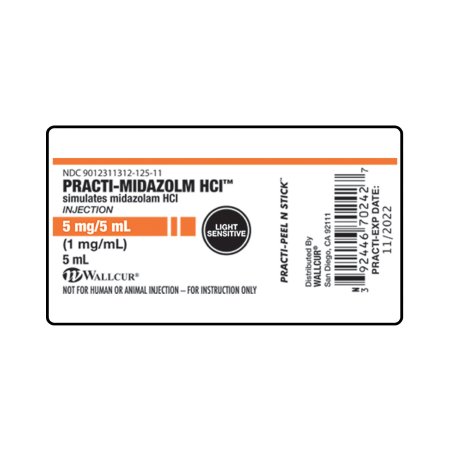 Picture of Training Medication Peel-N-Stick Labels Practi-Midazolam HCI™9937MHC