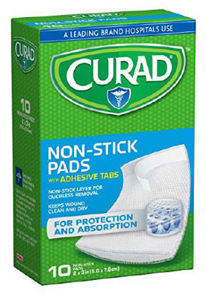 Picture of Adhesive Strip Curad® 2 X 3 Inch Cotton / Polyester Rectangle White Sterile08019629999