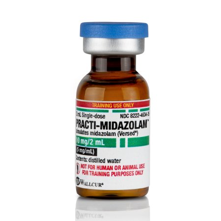Picture of Clinical Training Medication Practi-Midazolam™ 2 mL Tint Vial Distilled Water Liquid433MD