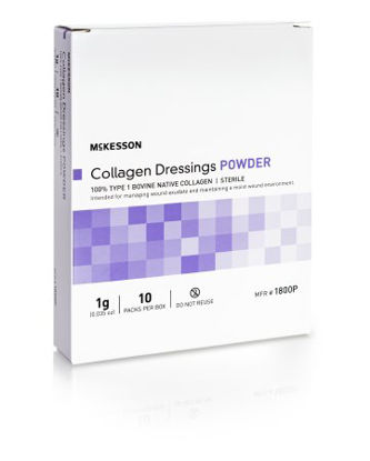 Picture of Collagen Dressing McKesson Collagen Powder 1 Gram1800P