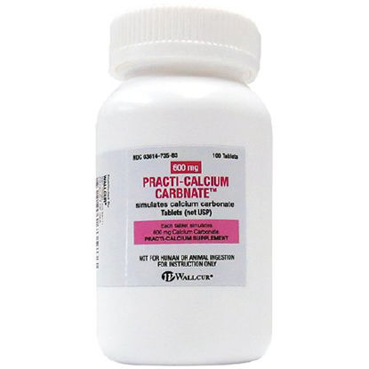 Picture of Clinical Training Medication Practi-Calcium Carbonate™ Oral Med 600 mg per Tablet Bottle Tablet675CC
