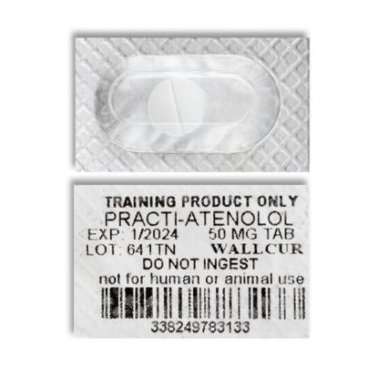 Picture of Clinical Training Medication Practi-Atenolol™ 50 mg per Dose Blister Pack Scored Tablet641TN