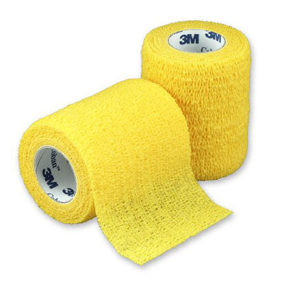 Picture of Cohesive Bandage 3M™ Coban™ 3 Inch X 5 Yard Standard Compression Self-adherent Closure Yellow NonSterile1583Y