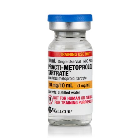 Picture of Clinical Training Medication Practi-Metoprolol Tartrate™ 10 mL Vial Distilled Water Liquid446MP
