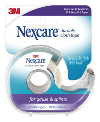 Picture of Medical Tape with Dispenser Nexcare™ Durable Cloth Breathable Silk-Like Cloth 3/4 Inch X 6 Yard White NonSterile799