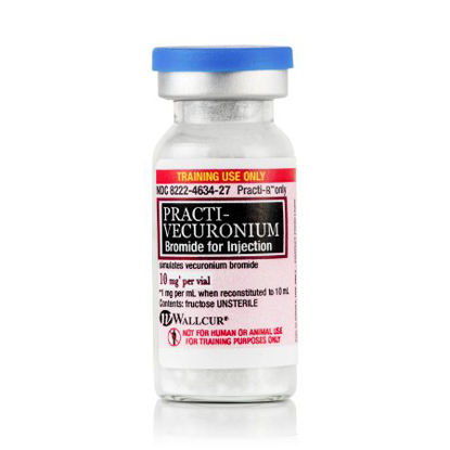 Picture of Clinical Training Medication Practi-Vecuronium Bromide™ 10 mL Vial White Reconstitution Powder436VB