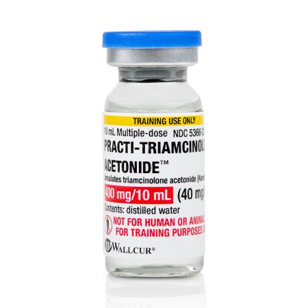 Picture of Clinical Training Medication Practi-Triamcinolone Acetonide™ 400 mg / 10 mL Vial Distilled Water Liquid101TM