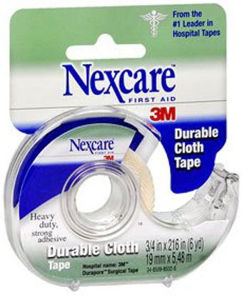 Picture of Medical Tape with Dispenser Nexcare™ High Adhesion Silk-Like Cloth 3/4 Inch X 6 Yard White NonSterile05113166993