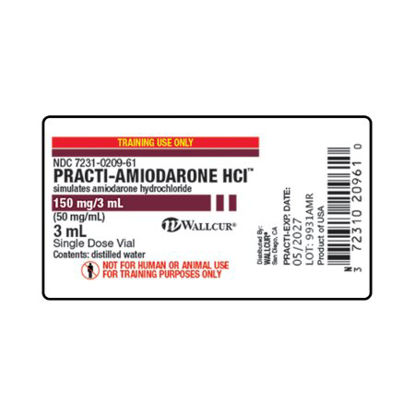 Picture of Training Medication Peel-N-Stick Labels Practi-Amiodarone HCI™9931AMR