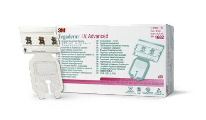 Picture of I.V. Specialty Dressing 3M™ Tegaderm™ Adhesive / Film 2 X 2-1/4 Inch Sterile1682