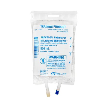 Picture of Clinical Training Medication Practi-6% Hetastarch in Lactated Electrolyte™ 500 mL I.V. Bag Distilled Water Liquid116HX