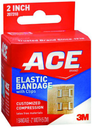 Picture of Elastic Bandage 3M™ ACE™ 2 Inch Width Standard Compression Clip Detached Closure Tan NonSterile207310