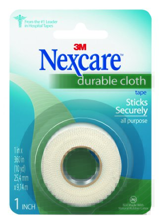 Picture of Medical Tape Nexcare™ Durable Cloth Breathable Silk-Like Cloth 1 Inch X 10 Yard White NonSterile791-1PK