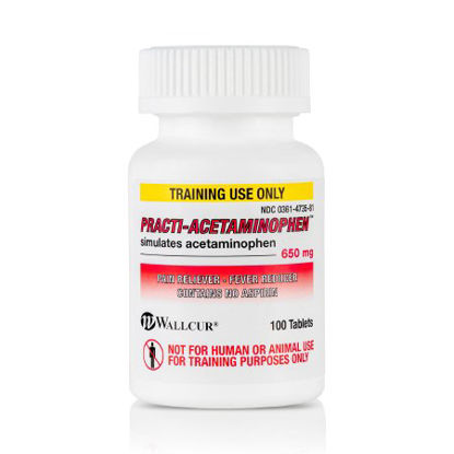 Picture of Clinical Training Medication Practi-Acetaminophen 650 mg™ Oral Med 650 mg per Tablet Bottle Tablet676AC