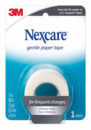 Picture of Medical Tape Nexcare™ Gentle Skin Friendly Paper 1 Inch X 10 Yard White NonSterile781-1PK