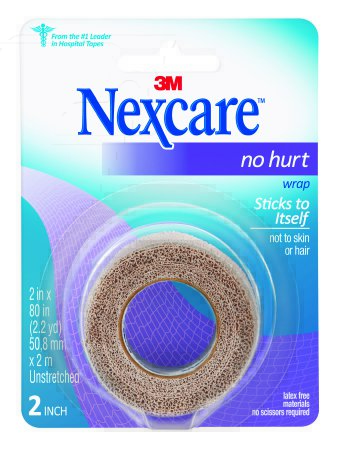 Picture of Medical Tape Nexcare™ No Hurt Self-Adherent Hypoallergenic Material 2 X 80 Inch Tan NonSterileNHT-2