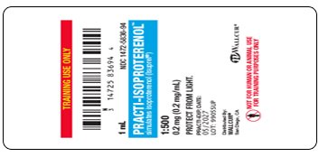 Picture of Training Medication Peel-N-Stick Labels Practi-Isoproterenol™ Peel-N-Stick Labels9905SUP