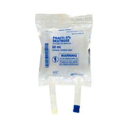 Picture of Clinical Training Medication Practi-5% Dextrose™ 50 mL I.V. Bag Distilled Water Liquid230DN