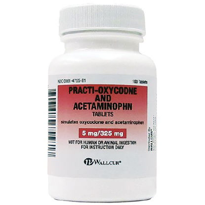 Picture of Clinical Training Medication Practi-Oxycodone Acetaminophen™ 5 mg/ 325 mg Oral Med 5 mg/325 mg per Tablet Bottle Tablet679XA