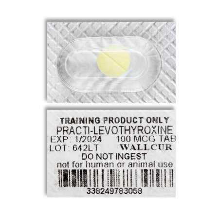 Picture of Clinical Training Medication Practi-Levothyroxine™ 100 mcg per Dose Blister Pack Scored Tablet642LT