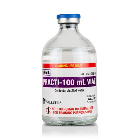 Picture of Clinical Training Medication Practi-100 mL Vial™ 100 mL Vial Distilled Water Liquid467PV