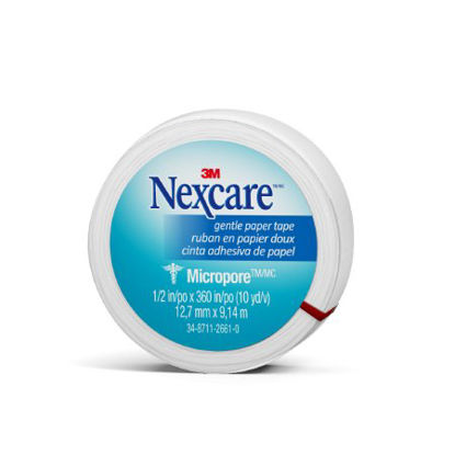 Picture of Medical Tape Nexcare™ Micropore™ Skin Friendly Paper 1/2 Inch X 10 Yard White NonSterile530-P1/2