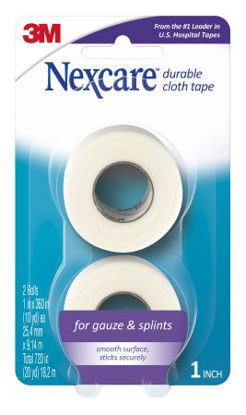 Picture of Medical Tape Nexcare™ Durable Cloth Breathable Silk-Like Cloth 1 Inch X 10 Yard White NonSterile791-2PK
