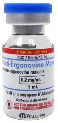 Picture of Clinical Training Medication Practi-Ergonovine Maleate™ 1 mL Vial Distilled Water Liquid457EG