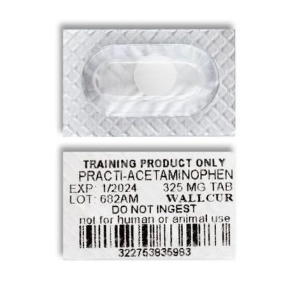 Picture of Clinical Training Medication Practi-Acetaminophen™ 325 mg per Tablet Blister Pack Scored Tablet682AM