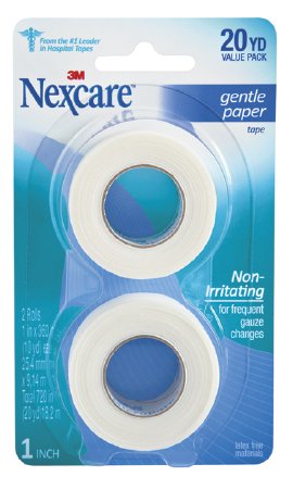 Picture of Medical Tape Nexcare™ Gentle Skin Friendly Paper 1 Inch X 10 Yard White NonSterile781-2PK