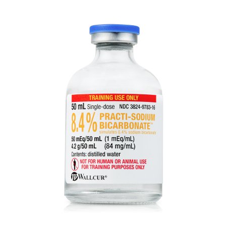 Picture of Clinical Training Medication Practi-Sodium BiCarb 8.4%™ 50 mL Vial Distilled Water Liquid305BC