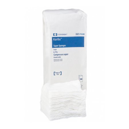 Picture of USP Type VII Fluff Dressing Kerlix™ Fluff Dried Woven Gauze 6-Ply 6 X 6-3/4 Inch Rectangle Sterile7310-